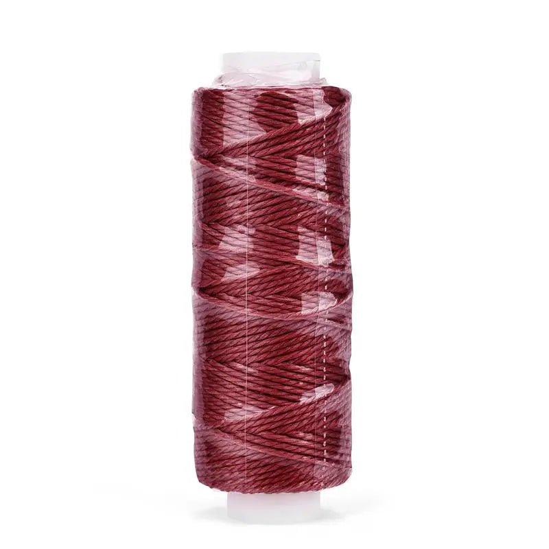 0.65mm Leather Waxed Thread Cord Polyester Coated Sewing Thread DIY Handmade Leather Stitching Rope Bracelets Jewelry 25M