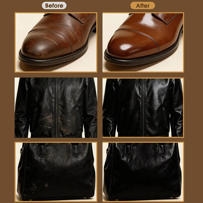 Leather Shoe Care Oil in Aluminum Box, Leather Cleaning and Nourishing Care, Polishing and Maintenance Oil, High-End Shoe and Leather Bag Polishing, Leather Cleaner, Car Seats, Sofas, High-End Leather Bag Cleaning Polishing S