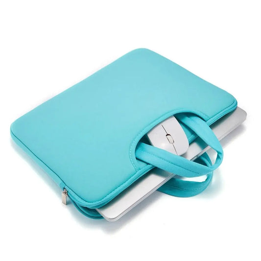 With Handle Portable Laptop Bags Lightweight Waterproof Laptop Case Soft Material Dual Zipper Notebook Sleeve Travel