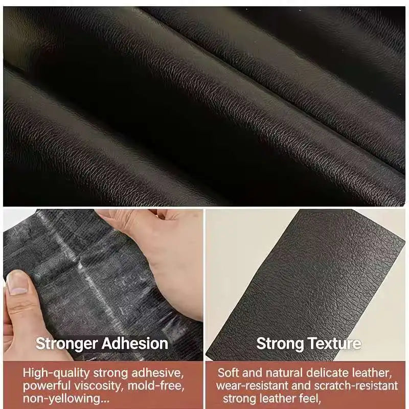 Durable Self-Adhesive Faux Leather Repair Tape PU Patch Sticker with Strong Glue for Auto Interior Couch and Chair Repair