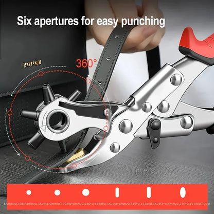 Leather Hole Punch Leather Tools Multifunctional Ordinary Carbon Steel Belt Puncher Punching Tool Belt Hole Puncher Crafts Tool