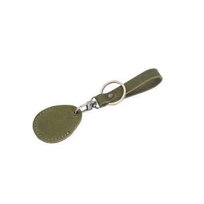 Leather Access Card Case Anti-lost Anti-fall Keychain Accessories, Leather Keychain Holder with Key Chain Ring