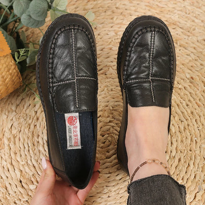 Women's loafers, women's flat shoes, lightweight mom shoes, women's casual shoes, durable artificial leather