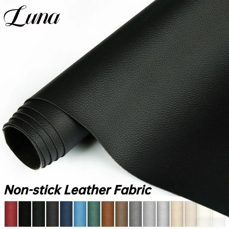 Non-stick  Faux Leather Fabric Soft Synthetic PU Fabric Material DIY Crafts Leather Sofa Upholstery Renovation 50/100/200*160cm