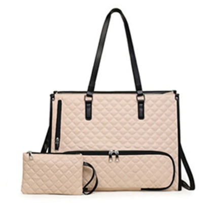 2-in-1 Laptop Lunch Tote Bag Shoulder Strap Lunch Box Multifunctional Laptop Handbag Large Waterproof Portable Laptop Bags