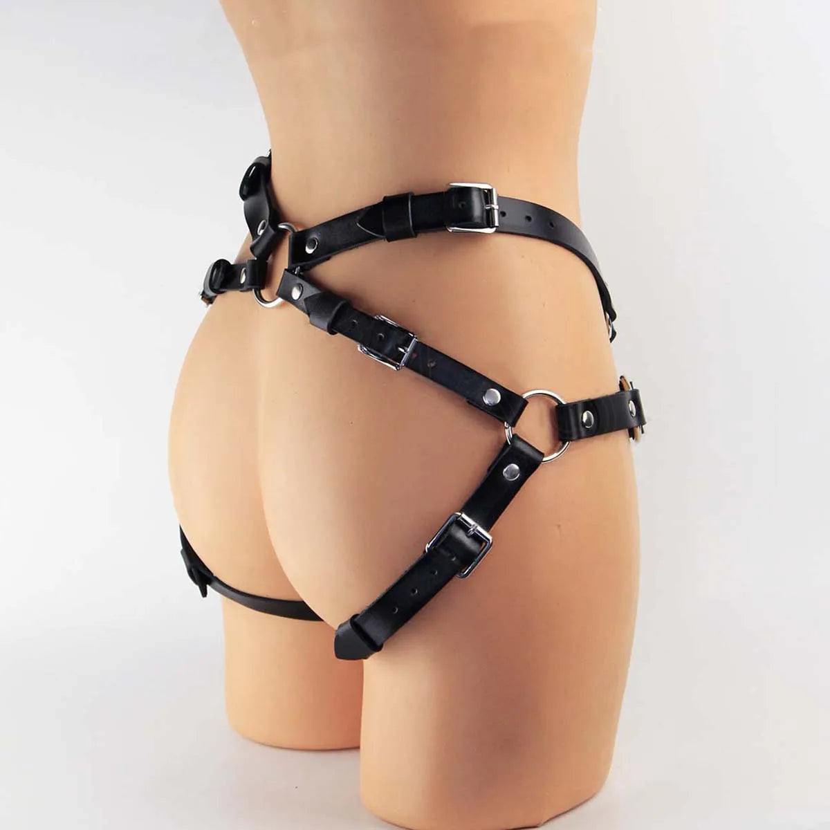 Fashionable Handmade Leather Natural Leather Leg Accessories Women Leather Leg Harness Festival Club Wear, Women Leather Leg