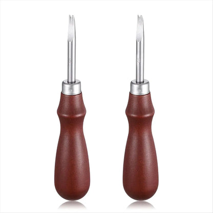 Reliable- Leather Edge Skiving Beveler Set, 2 Pcs Leather Working Tools for DIY Leathercraft, Sizes 1.0 mm & 1.5 mm