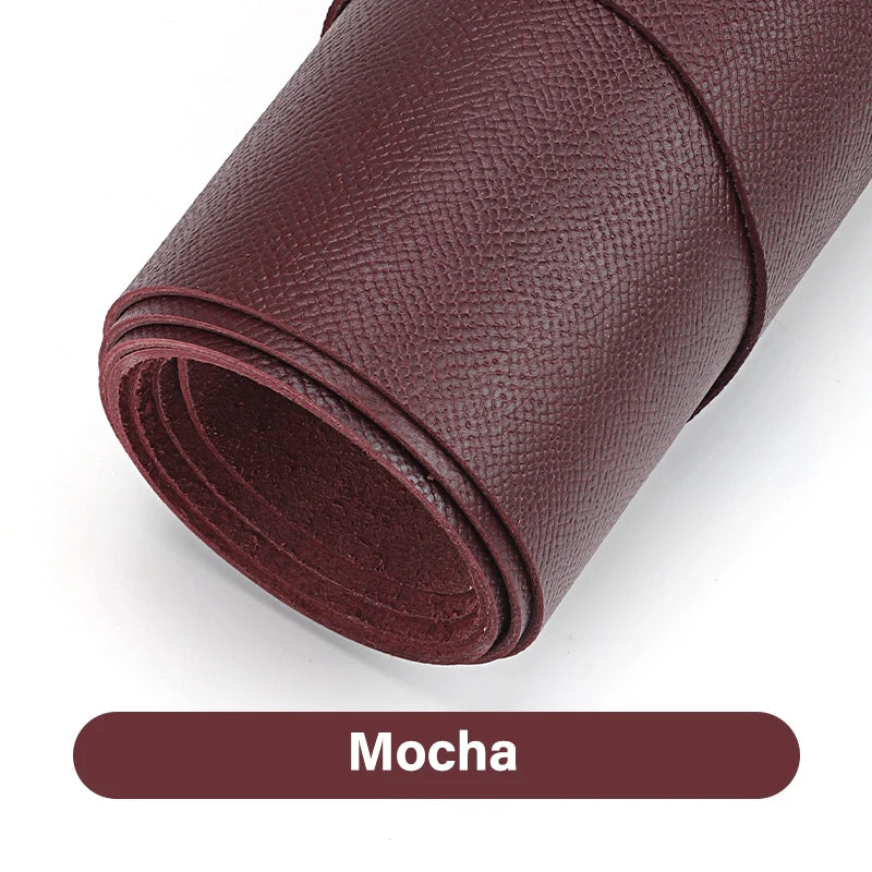 WUTA Calfskin Leather Piece Have Beautiful Embossed Pattern Made From The Famous French Tanneries DU PUY Handmade DIY Cowhide