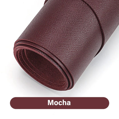 WUTA Calfskin Leather Piece Have Beautiful Embossed Pattern Made From The Famous French Tanneries DU PUY Handmade DIY Cowhide