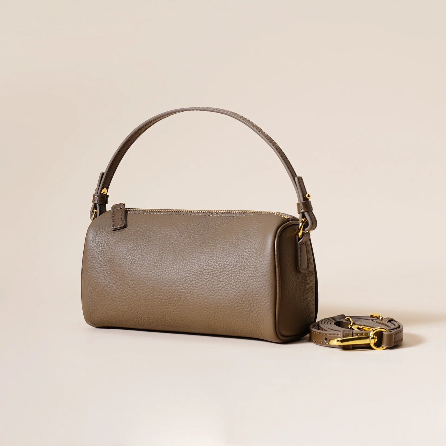 genuine leather women's handbag simple and elegant crossbody bag first layer cowhide trendy versatile underarm bag for women