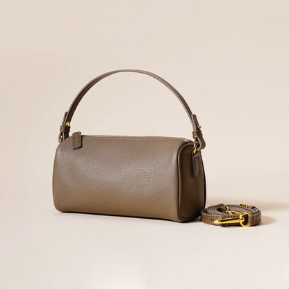 genuine leather women's handbag simple and elegant crossbody bag first layer cowhide trendy versatile underarm bag for women