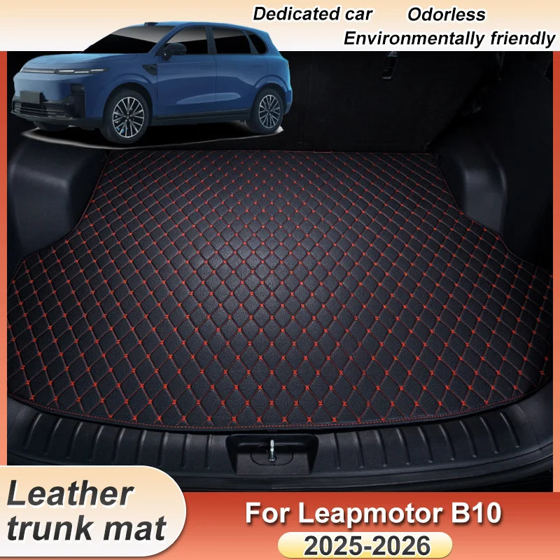 For Leapmotor B10 Accessories 2025 2026 Trunk Mats Leather Storage Pad Cargo Boot Carpet Waterproof Protective Car Accessories
