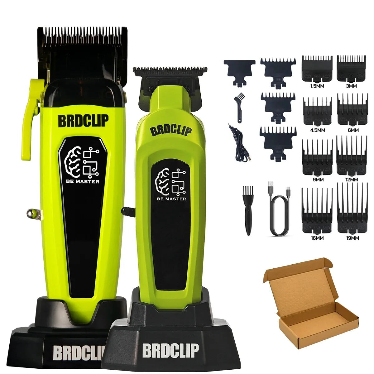 BRD 106 107 609 BRDCLIP Professional Electric Hair Clipper Hair Trimmer DLC Blade with Base 7500RPM 8000RPM 7000RPM Barber Set