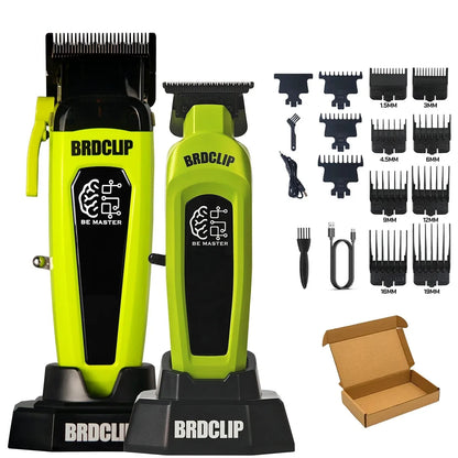 BRD 106 107 609 BRDCLIP Professional Electric Hair Clipper Hair Trimmer DLC Blade with Base 7500RPM 8000RPM 7000RPM Barber Set