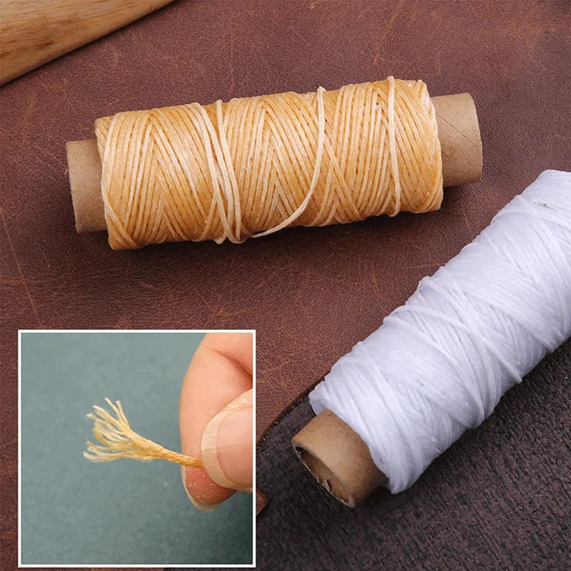 30m 0.8mm Leather Sewing Waxed Thread String Sewing Leather Hand Wax Stitching DIY Thread for Case Arts Crafts Handicraft Tool