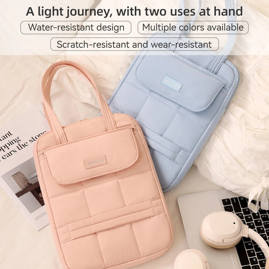 2025 new style Laptop Shoulder Bag Multi-purpose Tote Bag Simple Commuter IPad Protective Bag Handbag for business trave