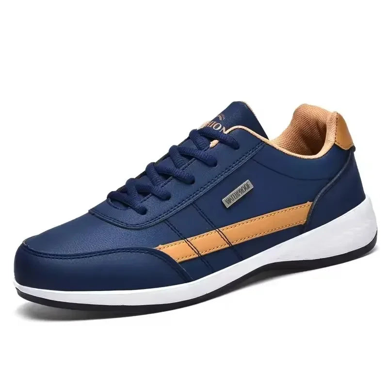 Leather Men Shoes Sneakers Trend Casual Shoe Comfortable Breathable Leisure Male Sneakers Non-slip Footwear Men Sports Shoes