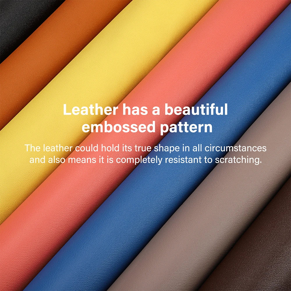 WUTA Calfskin Leather Piece Have Beautiful Embossed Pattern Made From The Famous French Tanneries DU PUY Handmade DIY Cowhide
