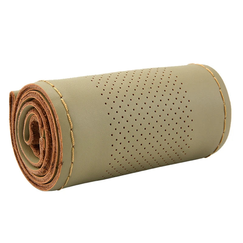 Car Steering Wheel Braid Cover Needles And Thread Artificial Leather A variety of Styles DIY Texture Soft Auto Accessories