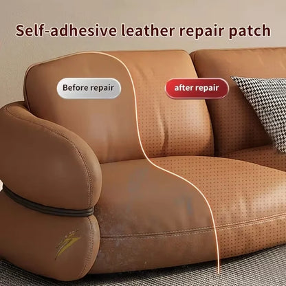 Self-Adhesive Faux Leather Repair Patch Perforated Breathable Material for Sofa,Car Seat,Furniture Interior Repairs Leather Tape