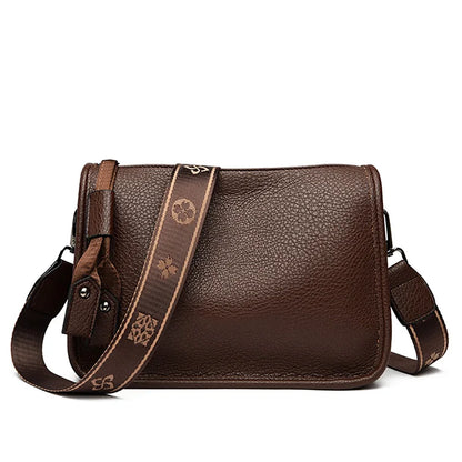 High Quality  Leather Women Tote Bag Luxury Soft Cowhide Ladies Shoulder Crossbody Bags 2024 Fashion Female Messenger Sac