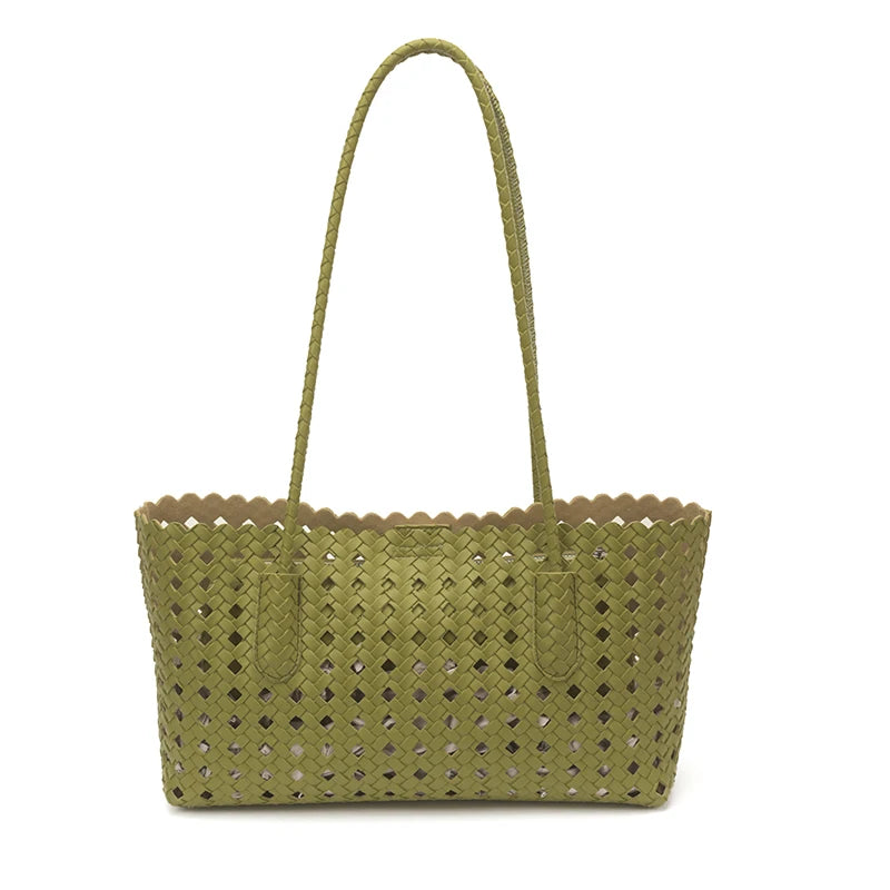 Fashion Woman Shoulder Bags for Women 2026 Brand Luxury Designer Bag Female Totes Purses Ladies Woven Shoulder Handbag Summer