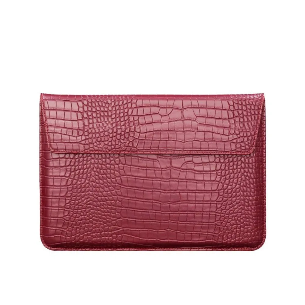 Magnetic Closure 13inch Laptop Bags Leather Bracket Laptop Sleeve Pouch Waterproof Lightweight Notebook Sleeve