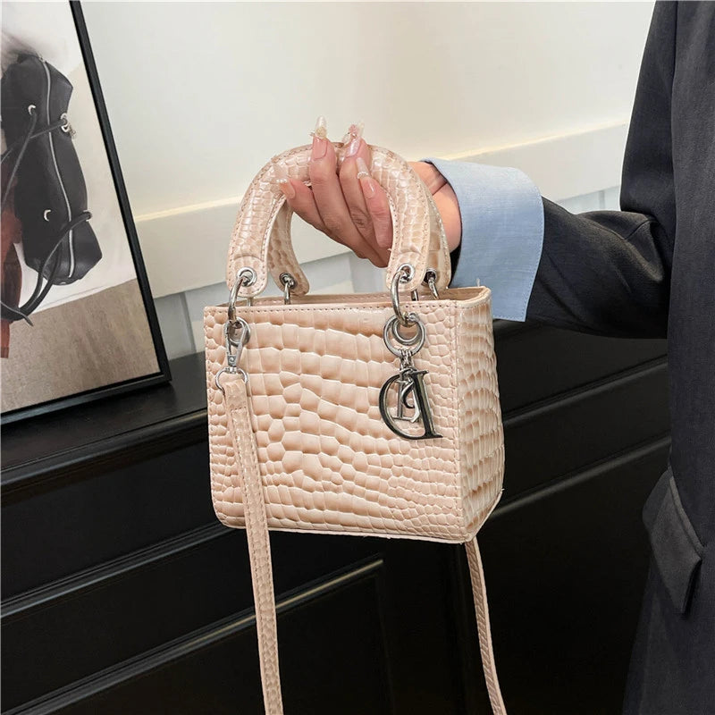 Elegant Leather Crossbody Bag For Women Luxury Designer Shoulder Handbag Classic Tote Purse Ladies Stylish Diaper Bags