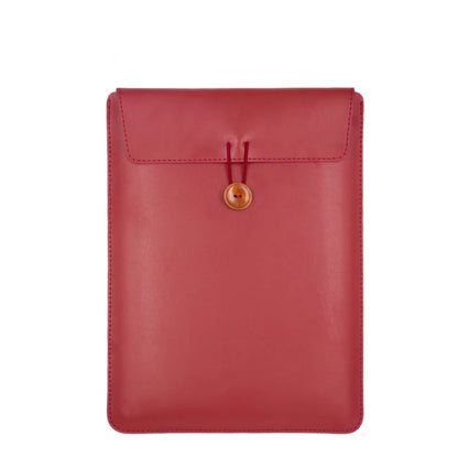Ultra Lightweight And Soft PU Leather Retro 13/14/15/16 Inch Laptop Bag With Non-magnetic Buttons Suitable For MacBook Air Pro