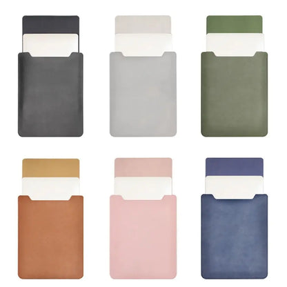 11 13 14 15 inch Laptop Sleeve Case Shockproof Ultra Thin PU Leather Ultrabook Cover Notebook Bag Protective Pouch