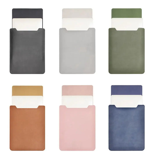11 13 14 15 inch Laptop Sleeve Case Shockproof Ultra Thin PU Leather Ultrabook Cover Notebook Bag Protective Pouch
