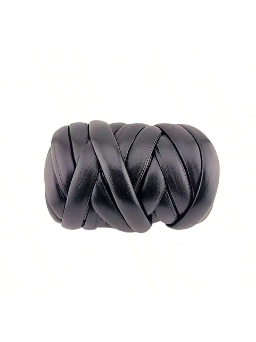 500g Thick Super Bulky Chunky Imitation Metal Leather Yarn for DIY Knitting Crocheting Thread Yarn for Handmade Bags Shoes Craft
