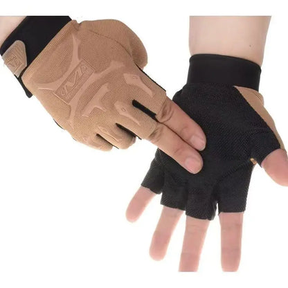 Sheepskin Leather Mesh Breathable Summer Fitness Sports Exercise Training Gym Gloves Multifunction Non-slip Tactical Gloves
