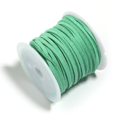 5m/Lot 2.7mm Korean Suede Leather Cord Flat Velvet Faux Thread Rope For DIY Crafts Clothing Accessories Ornament Making Supplies