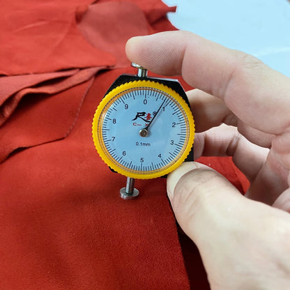 1pc High-Quality Soft Red Lamb Suede Top-Grain Sheepskin Leather, About 0.9mm Thick, Suitable for DIY Crafts, Wallets, Bags, Car