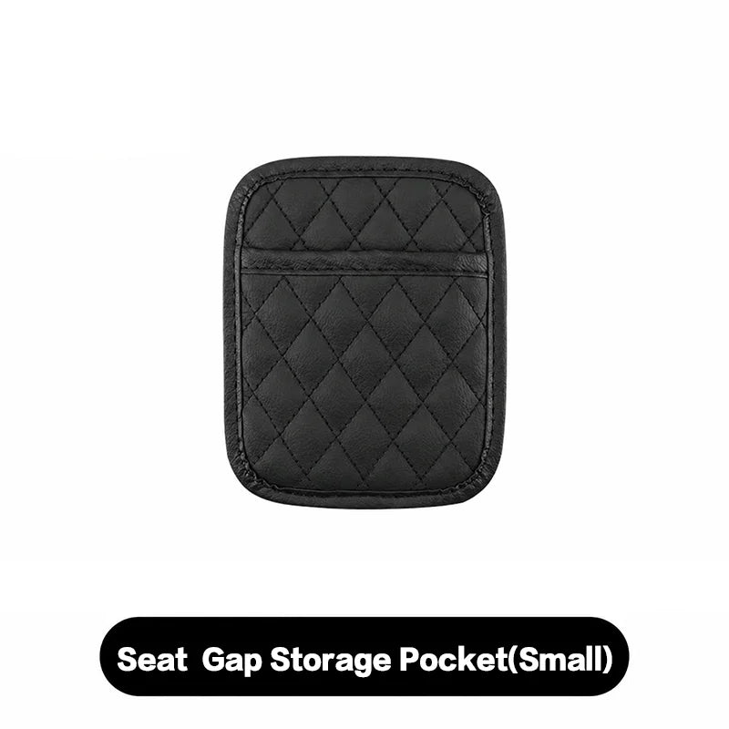 CAR ACCESSORIES MEN - 1 PIECE PU LEATHER CAR SEAT ORGANISER, MOBILE PHONE SUNGLASSES STORAGE, WATERPROOF DOCUMENT HOLDER