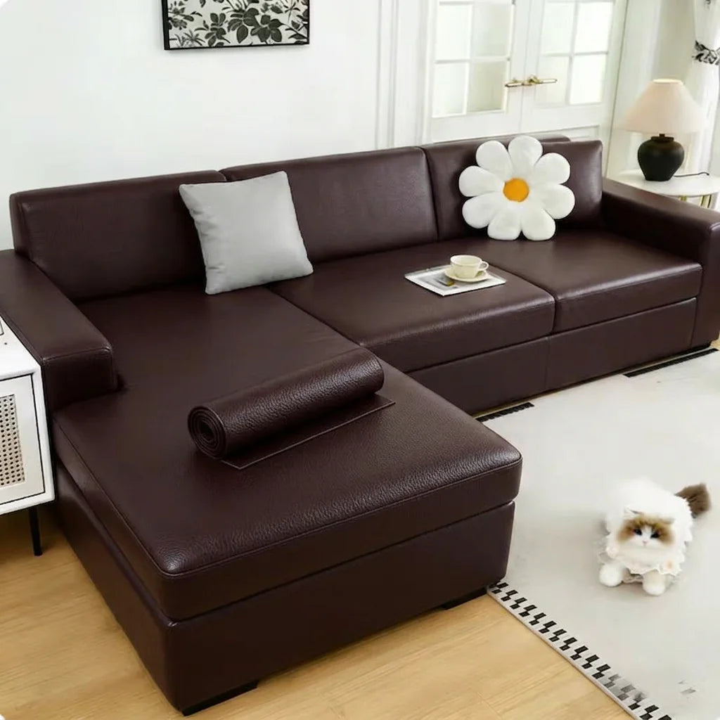 Self Adhesive Faux Leather Repair Sheet Waterproof Wear Resistant PU Leather Sticker DIY Refurbish for Sofa Couch Car Seat Chair