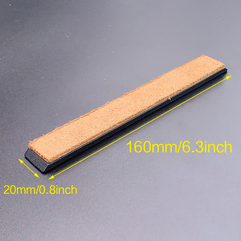 leather article scissor polishing tool Leather set Honing Strop knife cutter cowhide Strop Polish belt grinding Sharpening wax