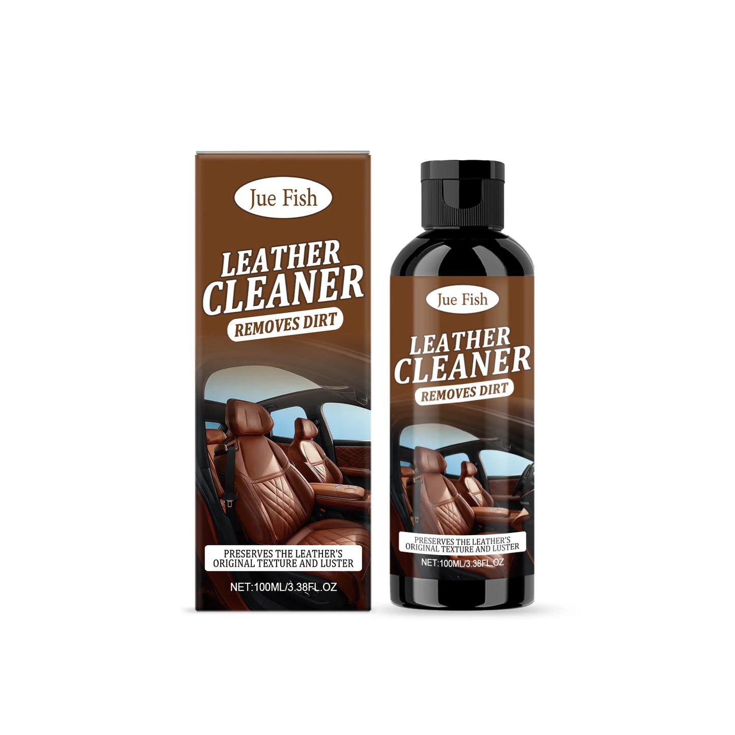Leather Cleaner - A Universal Cleaner for Stain Removal, Refurbishing and Maintenance, Suitable for Sofas and Car Seats