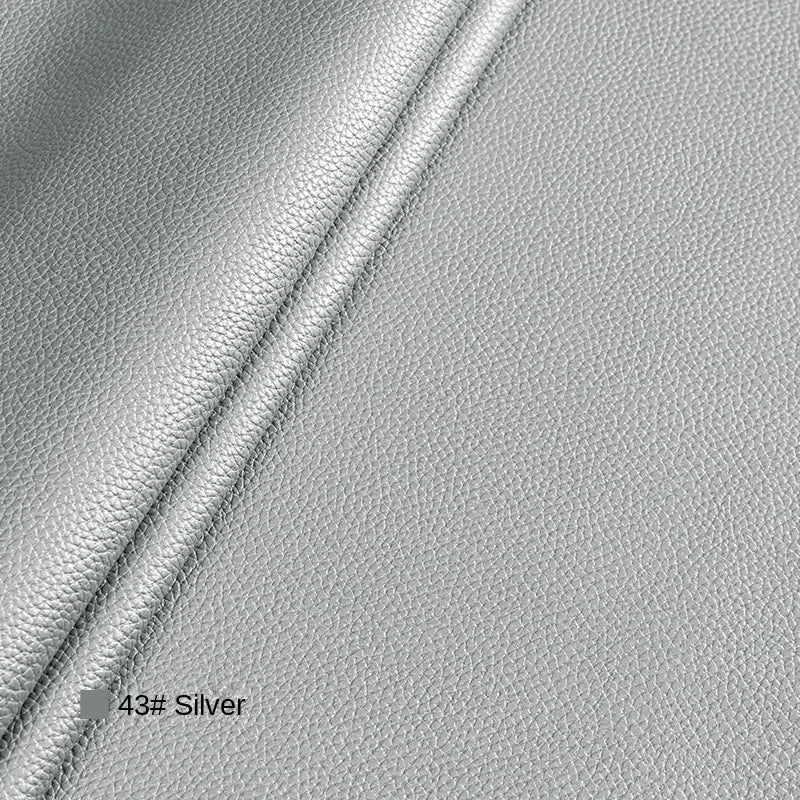 Litchi Textured PU Leather Fabric Thickened for Sofa Car Seats Designer Handmade Diy Sewing Material Cloth By The Meter
