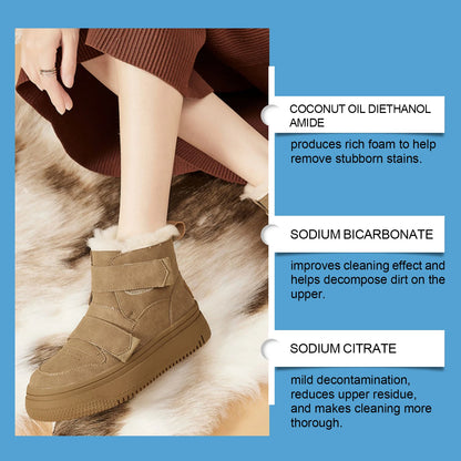 Suede Cleaner Kit Leather Velvet Knit Boot & Canvas Cleaner No-wash Dry Cleaning Foam Decontamination For Leather Sneakers Care
