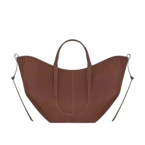 2026 large-capacity handheld single-shoulder tote bag, genuine leather women's bag, underarm bag, cowhide
