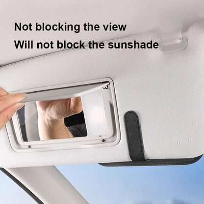 SEAMETAL Car Glasses Case Premium Suede/Leatherette Auto Sun Visor Glasses Holder Sunglasses Protective Case for Car Accessories