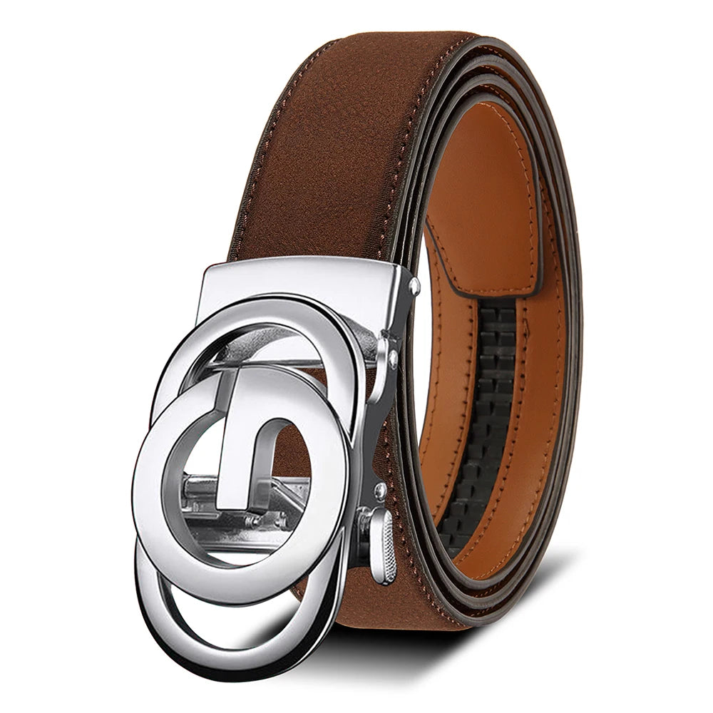 Men Leather Belt Automatic Buckle High Quality Male Leather Strap Luxury Jeans for Men Men Accessori