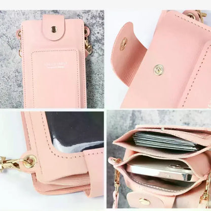 Women Bags Soft Leather Wallets Touch Screen Cell Phone Purse Crossbody Shoulder Strap Handbag For Female Cheap Women's Bags