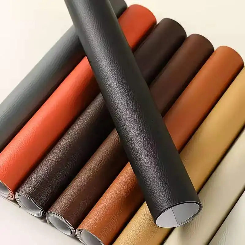 50x138cm Self-Adhesive PU Synthetic Leather Repair Patch Set for Car Seats Office Chairs Furniture Easy-to-Use Maintenance Kit