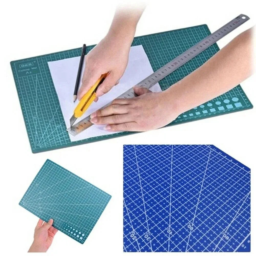 PVC Cutting Mat Workbench Pad for Sewing DIY Leather Craft Knife Engraving Double Sided Non Slip Durable Board