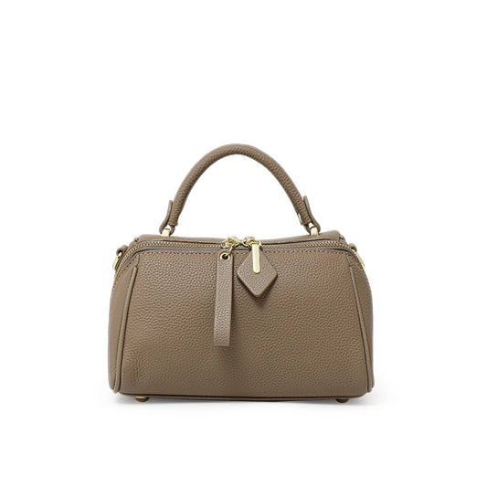 Leather leather handbag Boston simple shoulder cross-body  pillow women 2025 high-end sense large capacity removable  strap