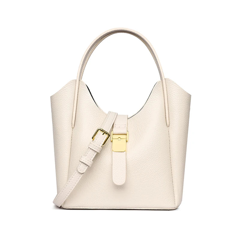 Women‘s Cowhide Genuine Leather Shoulder Bag Ladies Soft Natural Cow Leather Handbag Female Fashion Luxury Design Crossbody Bags