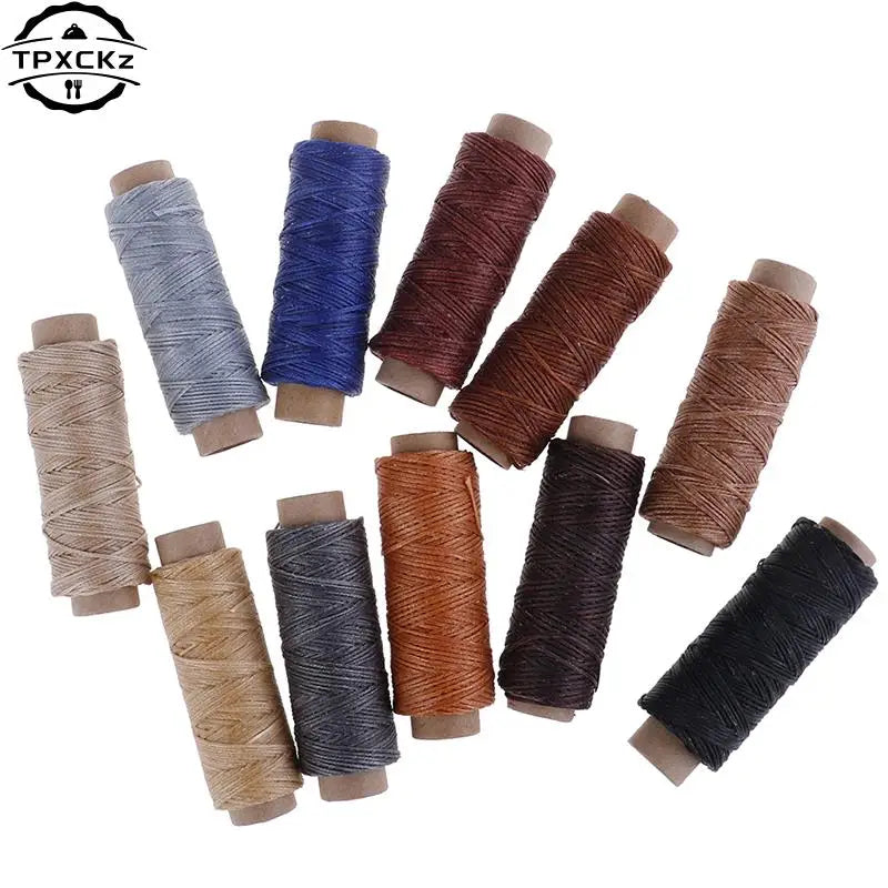 50m/Roll DIY Waxed Sewing Thread For Leather Shoe Hand Stitching Crafts Tool Hand Stitching For Leather Sewing Thread
